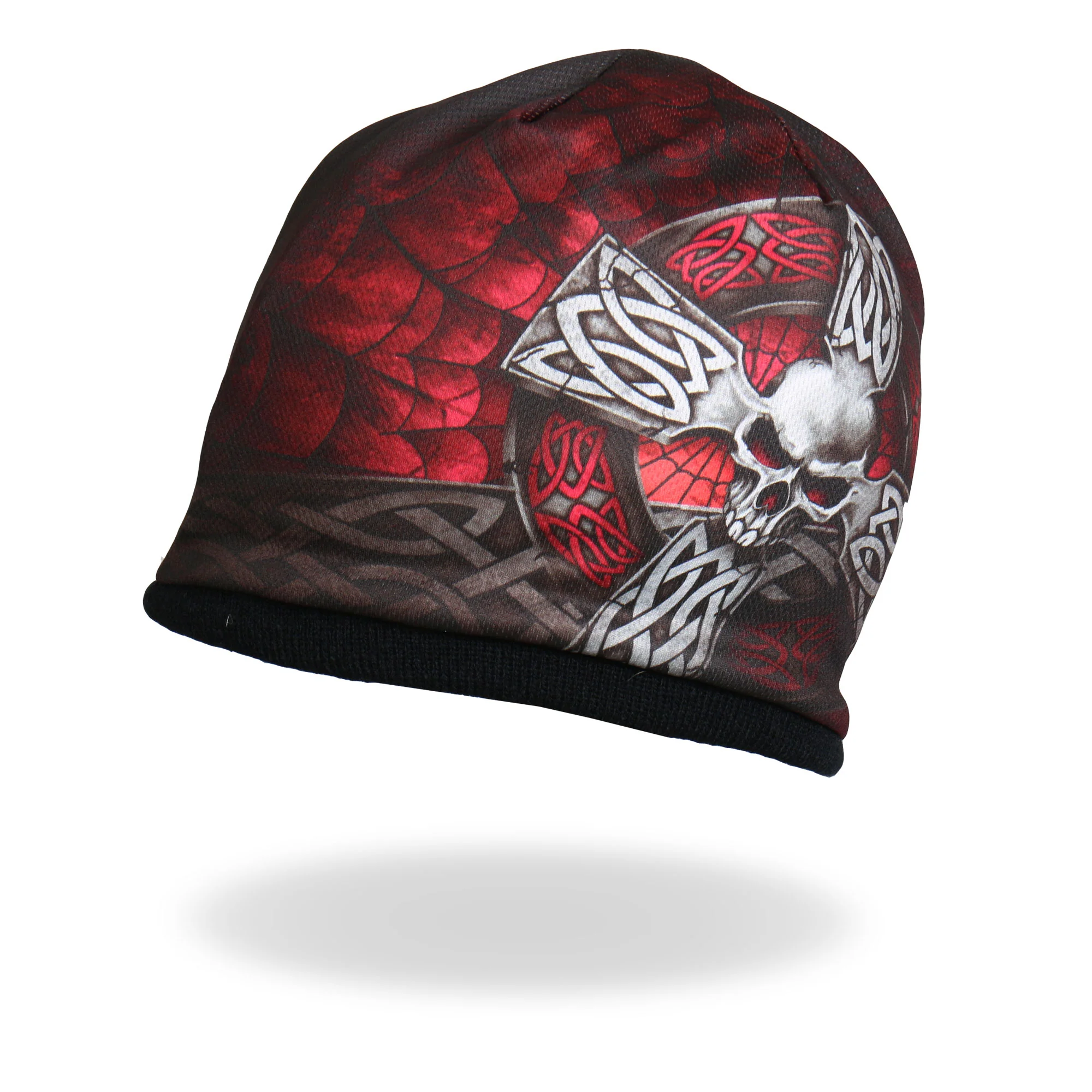 Hot Leathers KHC1020 Sublimated Celtic Cross Beanie 6 Hot Leathers KHC1020 Sublimated Celtic Cross Beanie