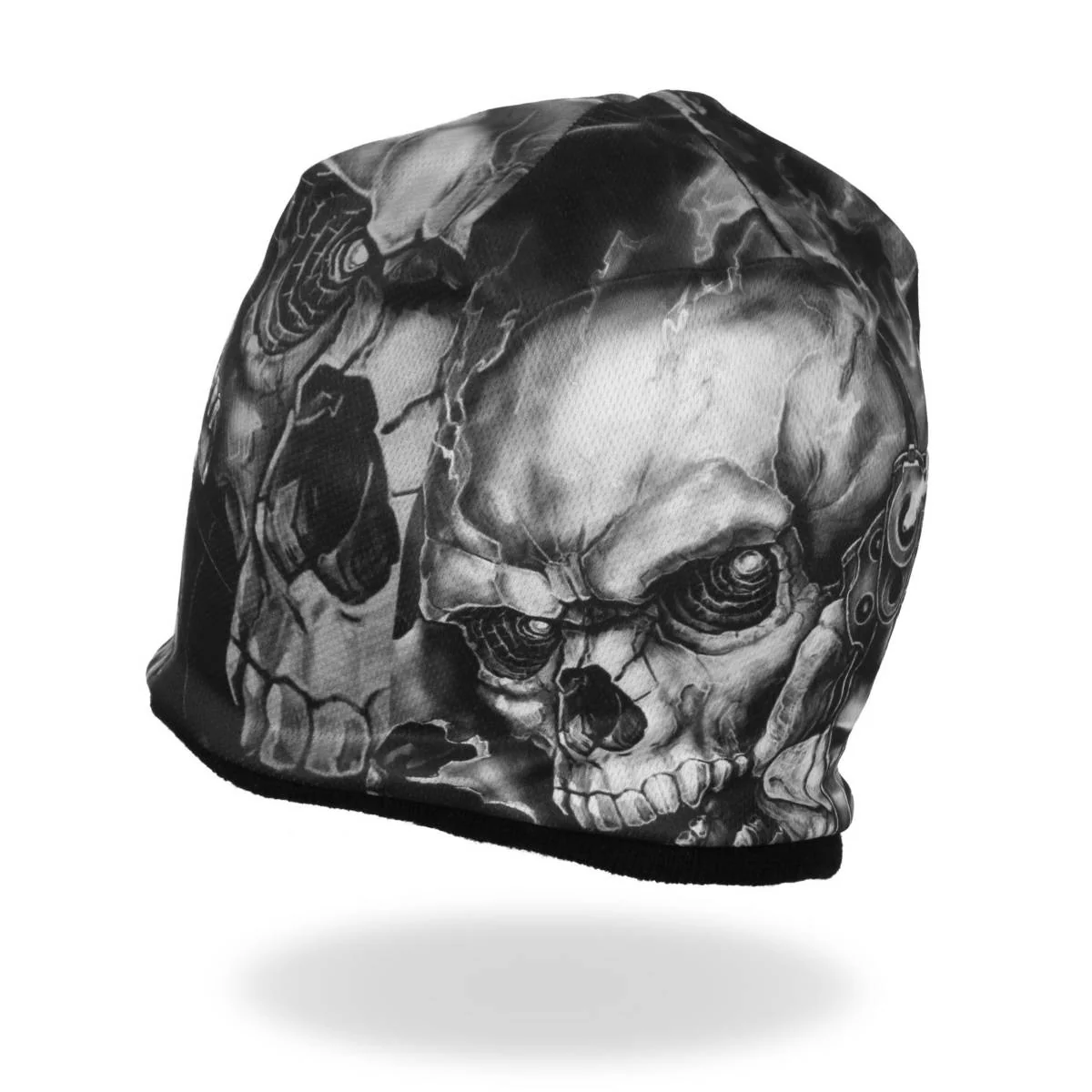 Hot Leathers KHC1037 Smoking Gun Skull Soft Beanie 3 Hot Leathers KHC1037 Smoking Gun Skull Soft Beanie