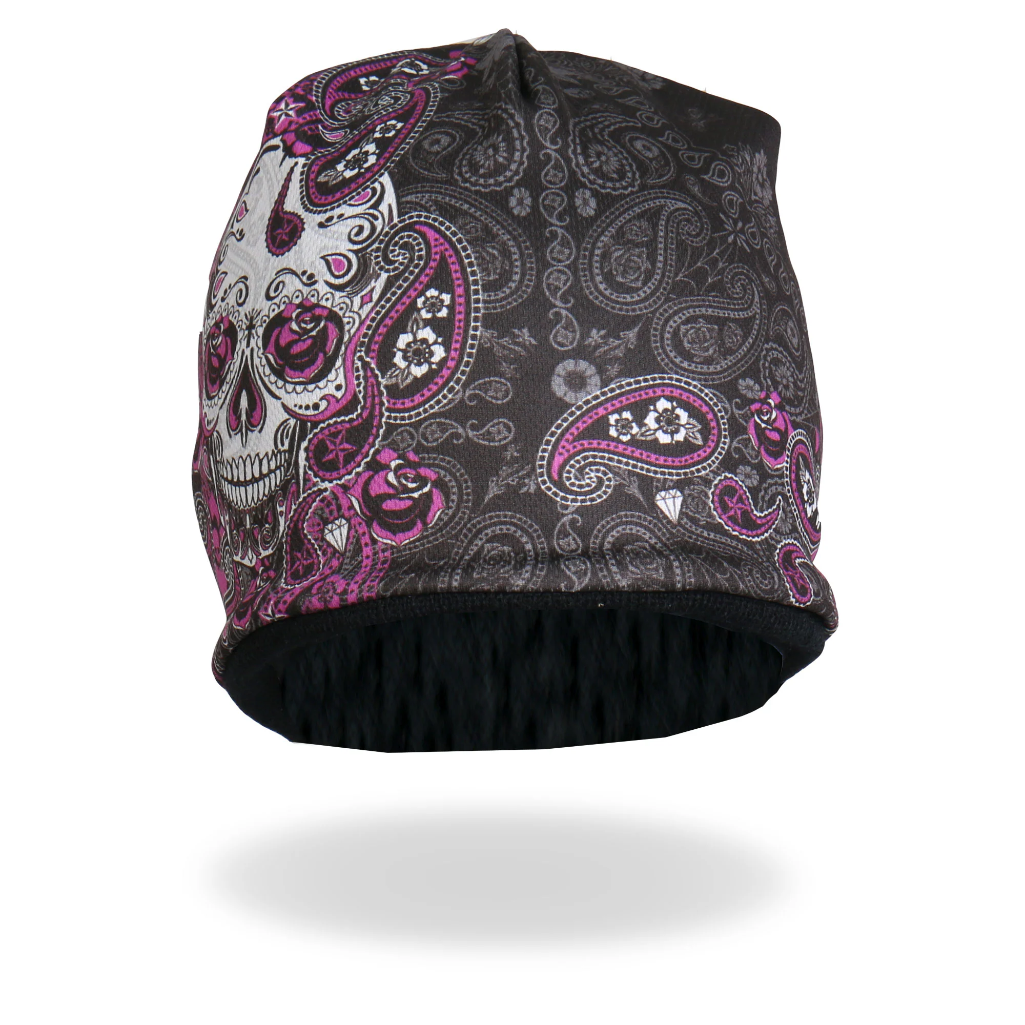 Hot Leathers KHC1030 Sublimated Sugar Paisley 2 Beanie 2 Hot Leathers KHC1030 Sublimated Sugar Paisley 2 Beanie