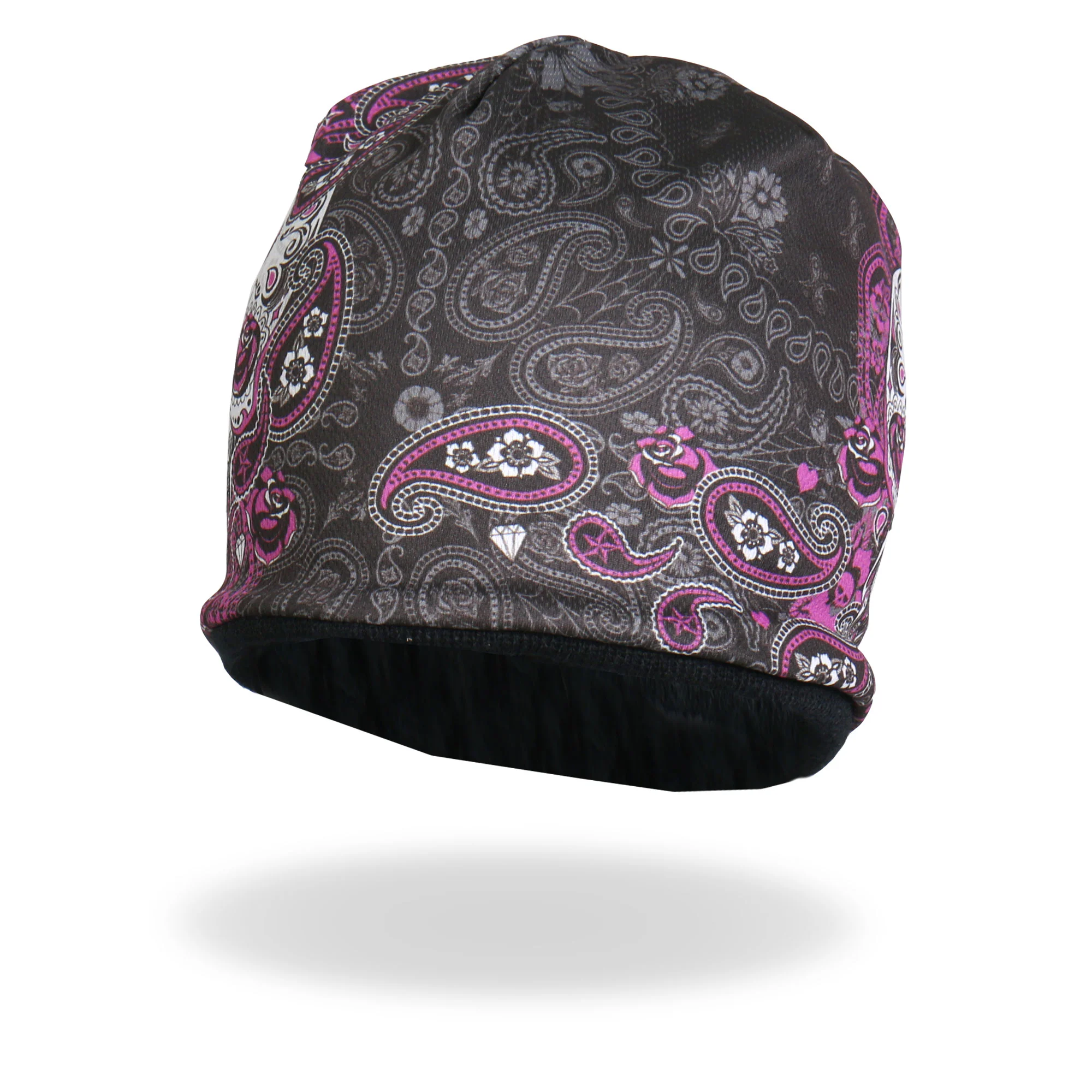 Hot Leathers KHC1030 Sublimated Sugar Paisley 2 Beanie 3 Hot Leathers KHC1030 Sublimated Sugar Paisley 2 Beanie