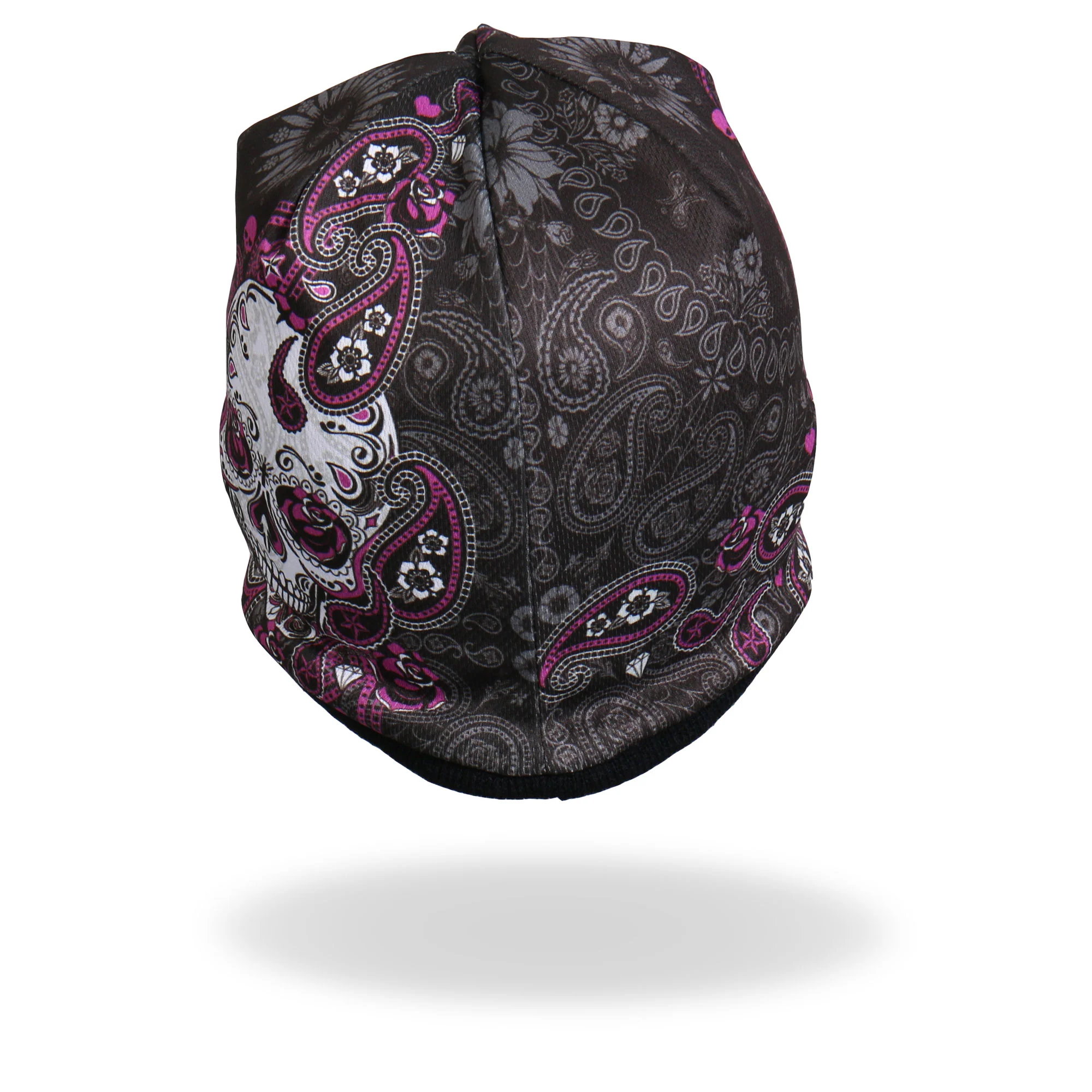 Hot Leathers KHC1030 Sublimated Sugar Paisley 2 Beanie 6 Hot Leathers KHC1030 Sublimated Sugar Paisley 2 Beanie