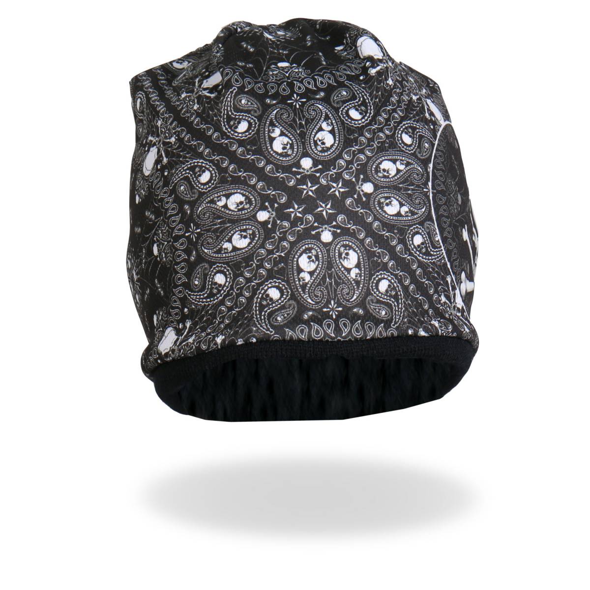 Hot Leathers KHC1025 Sublimated Paisley Bones Beanie 2 Hot Leathers KHC1025 Sublimated Paisley Bones Beanie