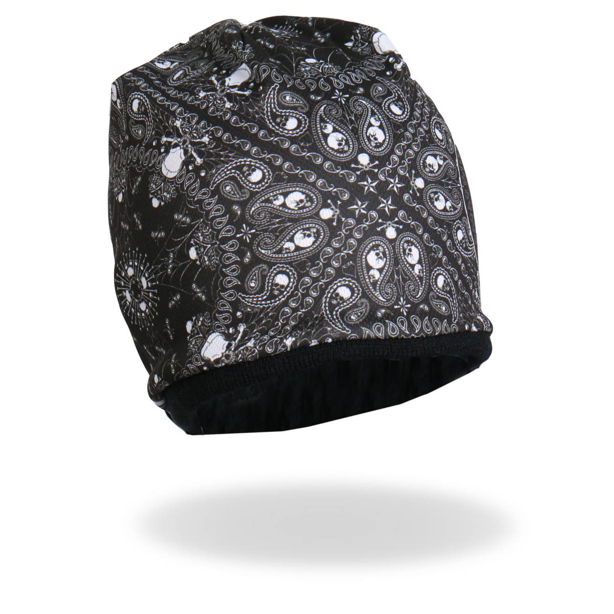 Hot Leathers KHC1025 Sublimated Paisley Bones Beanie 3 Hot Leathers KHC1025 Sublimated Paisley Bones Beanie