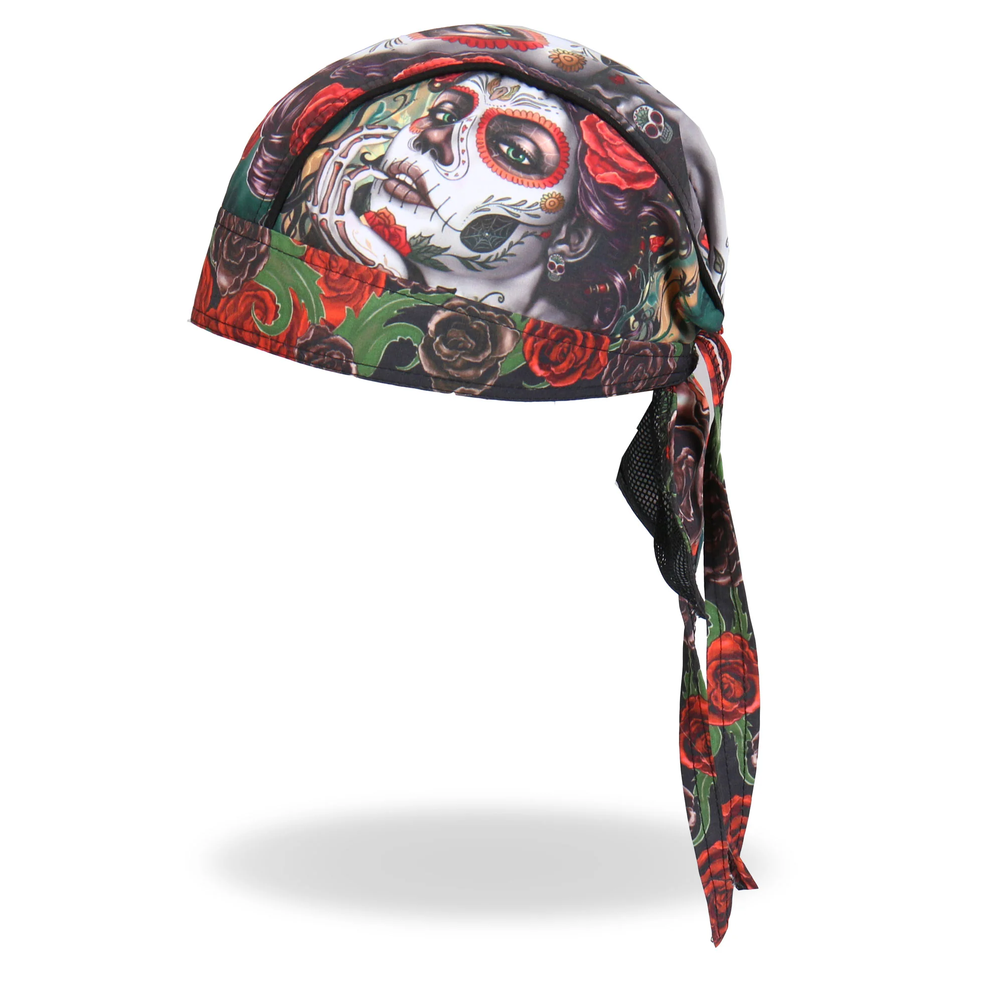 Hot Leathers HWH1084 Sugar Woman Headwrap 2 Hot Leathers HWH1084 Sugar Woman Headwrap