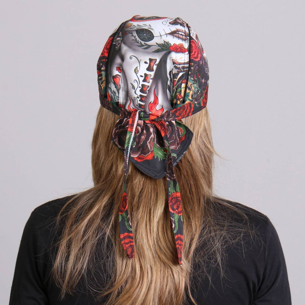 Hot Leathers HWH1084 Sugar Woman Headwrap 7 Hot Leathers HWH1084 Sugar Woman Headwrap