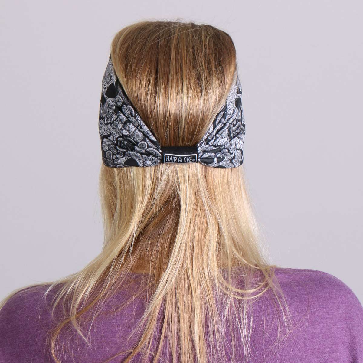 Hot Leathers Black Paisley Skull EZ Band RWD1005 7 Hot Leathers Black Paisley Skull EZ Band RWD1005