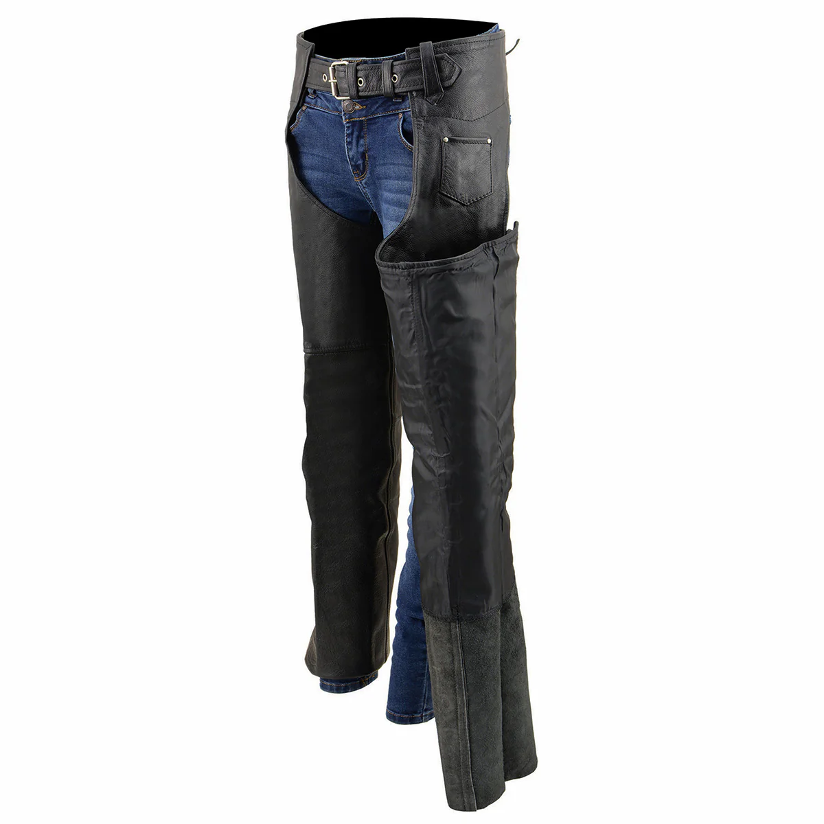 Milwaukee Leather SH2013 Kids Unisex Black Classic Leather Chaps 4 Milwaukee Leather SH2013 Kids Unisex Black Classic Leather Chaps