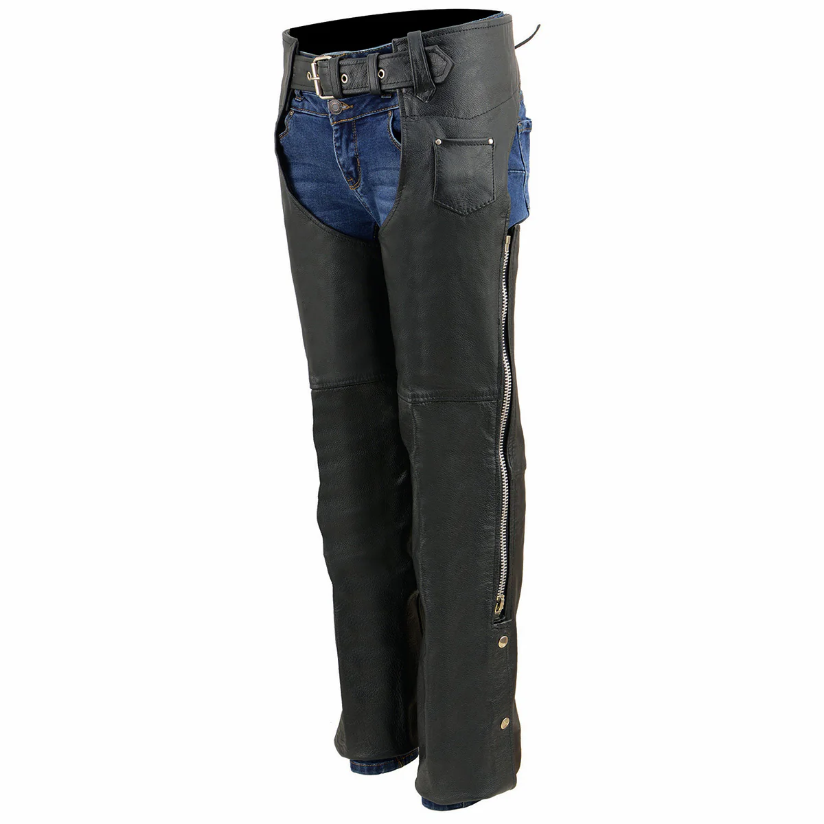 Milwaukee Leather SH2013 Kids Unisex Black Classic Leather Chaps 7 Milwaukee Leather SH2013 Kids Unisex Black Classic Leather Chaps