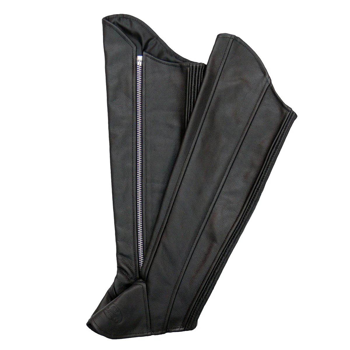 Hot Leathers LCU1002 Women's Black Lambskin Leather Side Zip Leggings 2 Hot Leathers LCU1002 Women's Black Lambskin Leather Side Zip Leggings