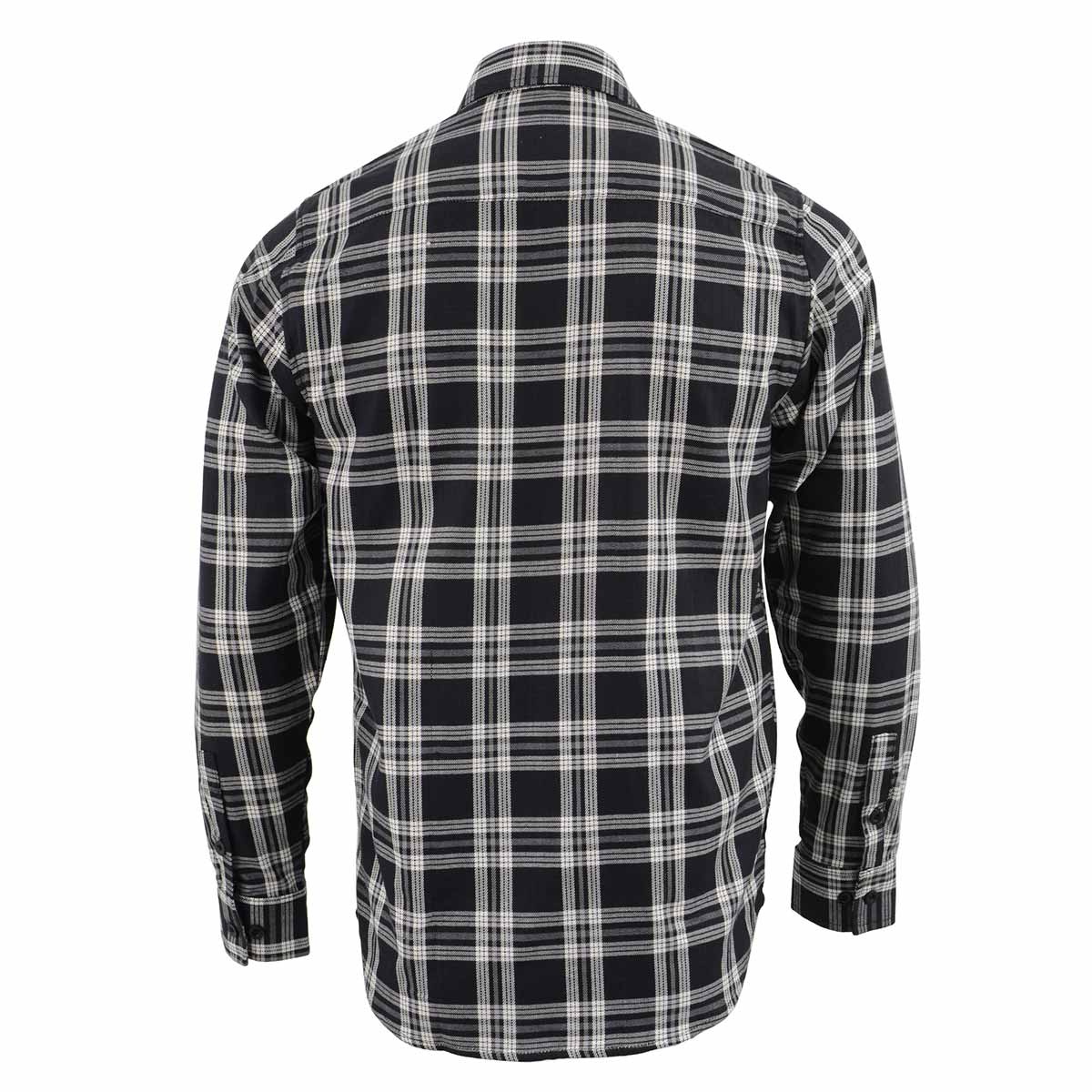Milwaukee Leather MNG11646 Men's Flannel Plaid Shirt Black and White Long Sleeve Cotton Button Down Shirt 12 Milwaukee Leather MNG11646 Men's Flannel Plaid Shirt Black and White Long Sleeve Cotton Button Down Shirt