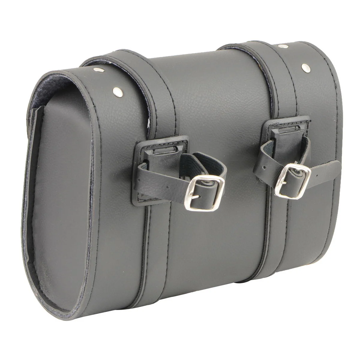 Milwaukee Leather SH63601 Black PVC Double Buckle Studded Motorcycle Tool Bag 5 Milwaukee Leather SH63601 Black PVC Double Buckle Studded Motorcycle Tool Bag