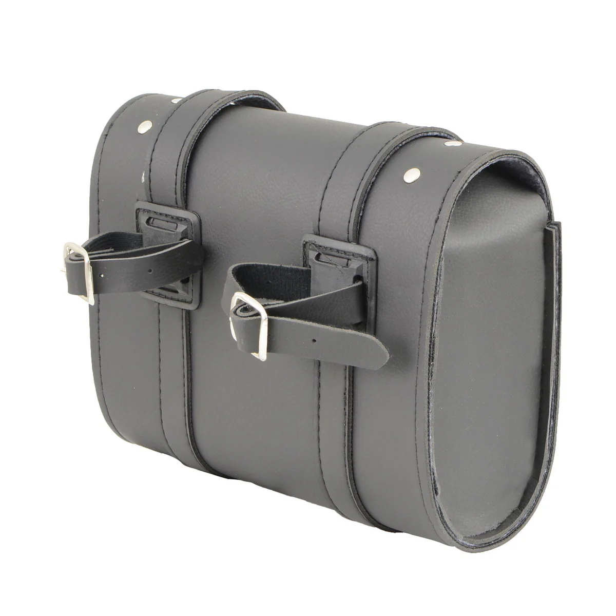 Milwaukee Leather SH63601 Black PVC Double Buckle Studded Motorcycle Tool Bag 7 Milwaukee Leather SH63601 Black PVC Double Buckle Studded Motorcycle Tool Bag