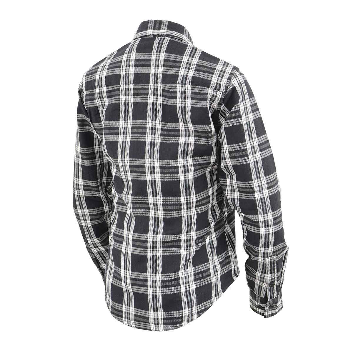 Milwaukee Leather MNG21600 Women's Casual Black and White Long Sleeve Cotton Flannel Shirt 6 Milwaukee Leather MNG21600 Women's Casual Black and White Long Sleeve Cotton Flannel Shirt