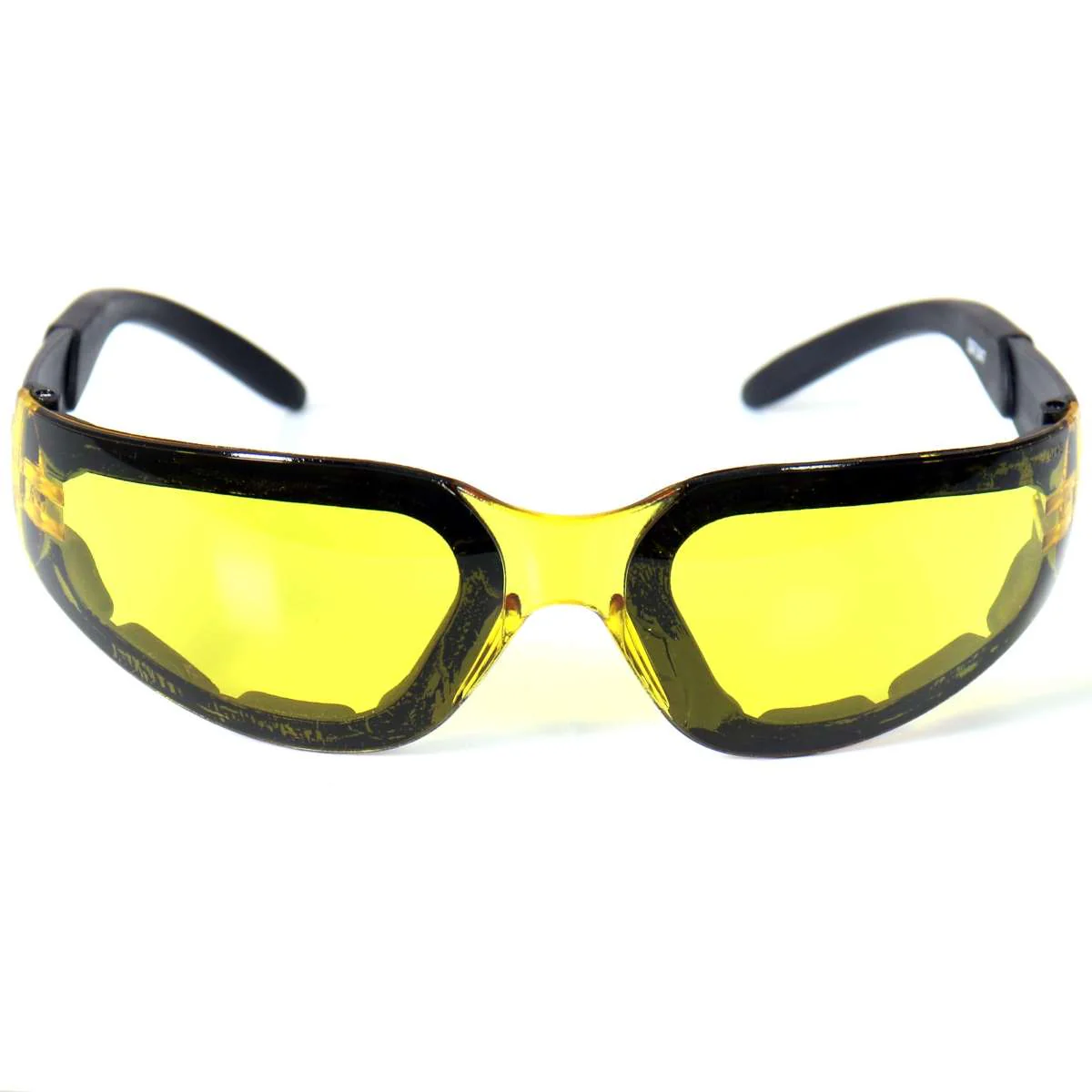 Hot Leathers Rider Sunglasses with Padding and Yellow Lenses SGF1047 2 Hot Leathers Rider Sunglasses with Padding and Yellow Lenses SGF1047