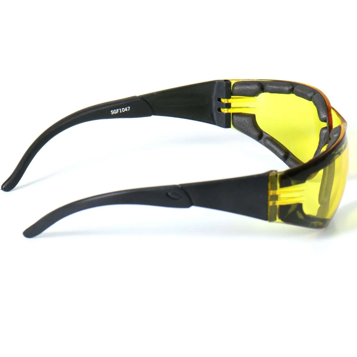 Hot Leathers Rider Sunglasses with Padding and Yellow Lenses SGF1047 3 Hot Leathers Rider Sunglasses with Padding and Yellow Lenses SGF1047