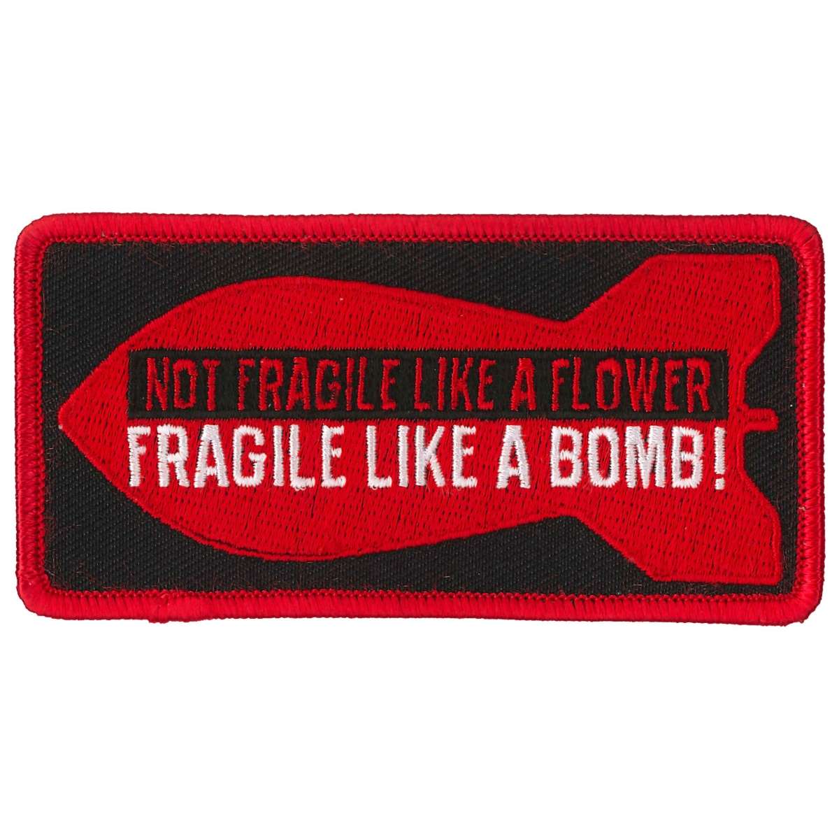 Hot Leathers Fragile Bomb Patch PPL9835 1 Hot Leathers Fragile Bomb Patch PPL9835