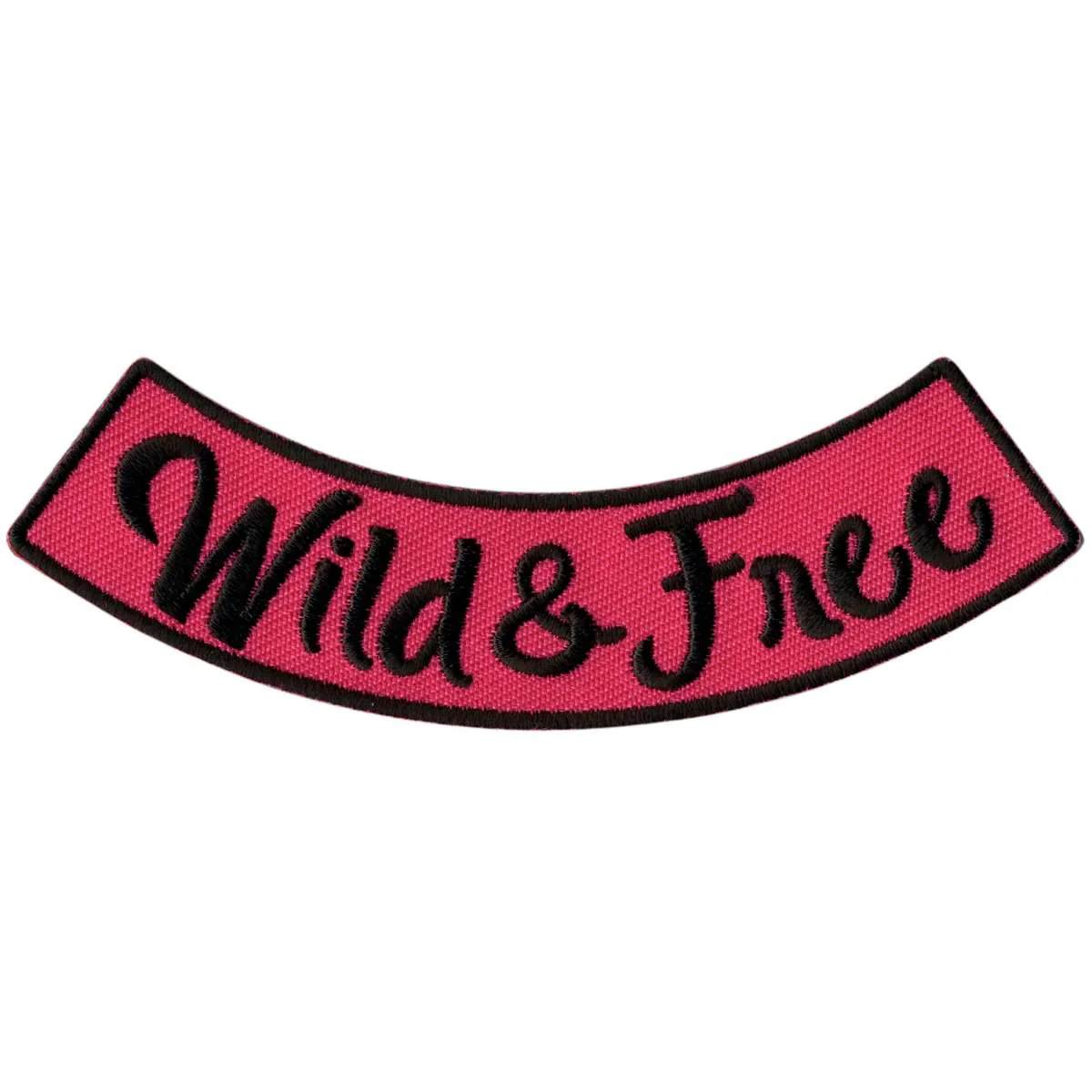Hot Leathers Wild & Free 4” X 1” Bottom Rocker Patch PPM5212 1 Hot Leathers Wild & Free 4” X 1” Bottom Rocker Patch PPM5212