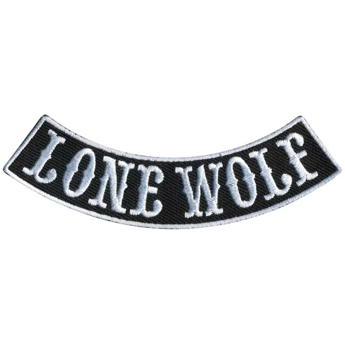 Hot Leathers Lone Wolf 4” X 1” Bottom Rocker Patch PPM5144 1 Hot Leathers Lone Wolf 4” X 1” Bottom Rocker Patch PPM5144
