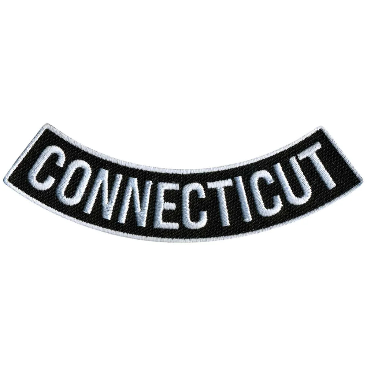 Hot Leathers Connecticut 4” X 1” Bottom Rocker Patch PPM5014 1 Hot Leathers Connecticut 4” X 1” Bottom Rocker Patch PPM5014