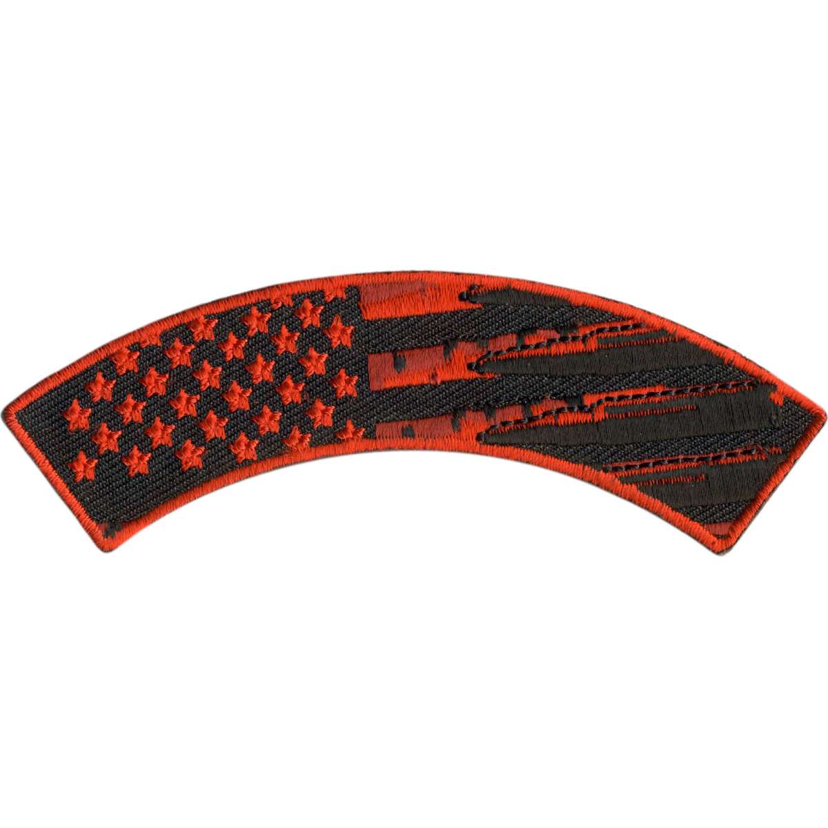 Hot Leathers Flag Bullets 4” X 1” Top Rocker Patch PPM4188 1 Hot Leathers Flag Bullets 4” X 1” Top Rocker Patch PPM4188