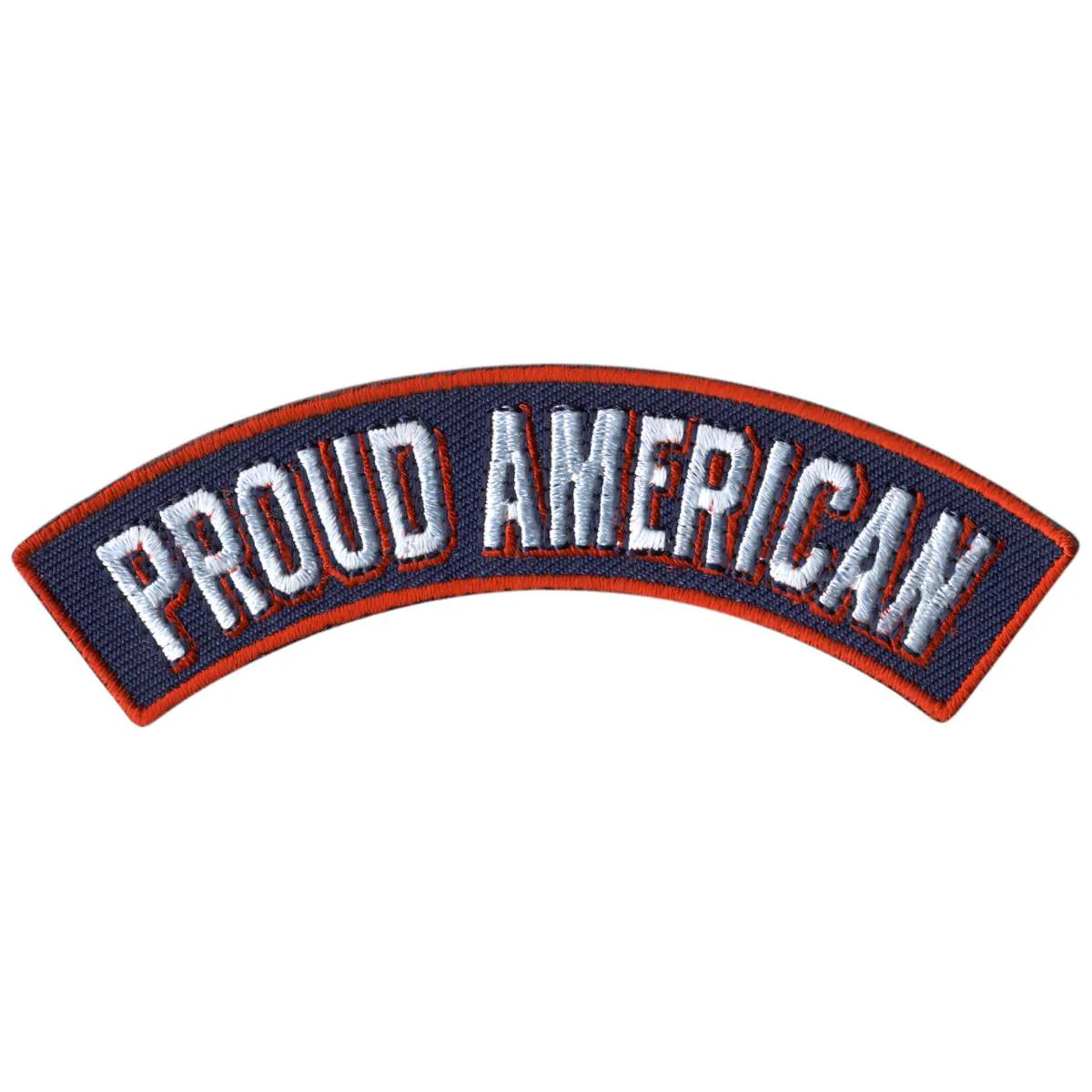 Hot Leathers Proud American 4” X 1” Top Rocker Patch PPM4180 1 Hot Leathers Proud American 4” X 1” Top Rocker Patch PPM4180