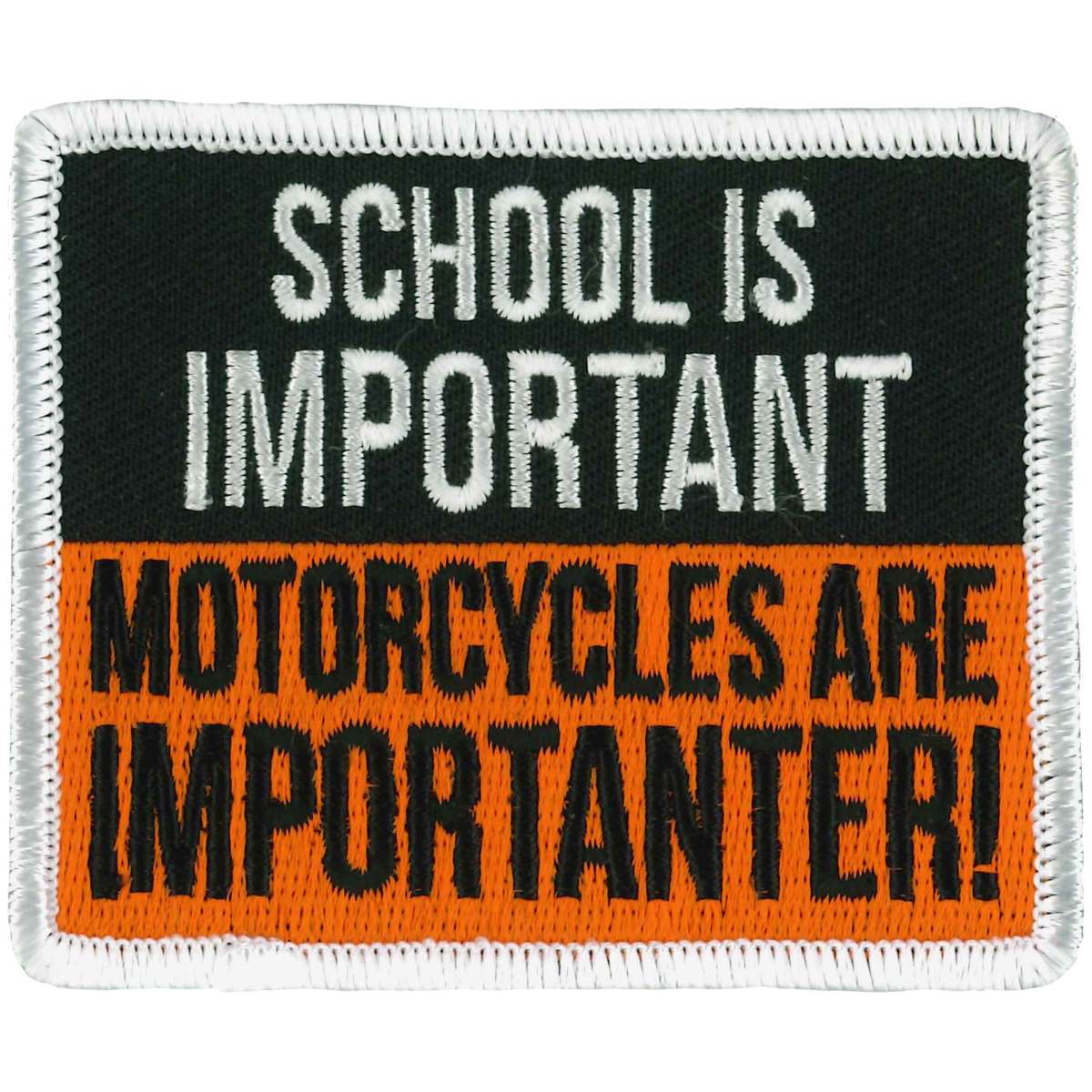 Hot Leathers School Is Important 3" X 3" Patch PPL9999 1 Hot Leathers School Is Important 3" X 3" Patch PPL9999