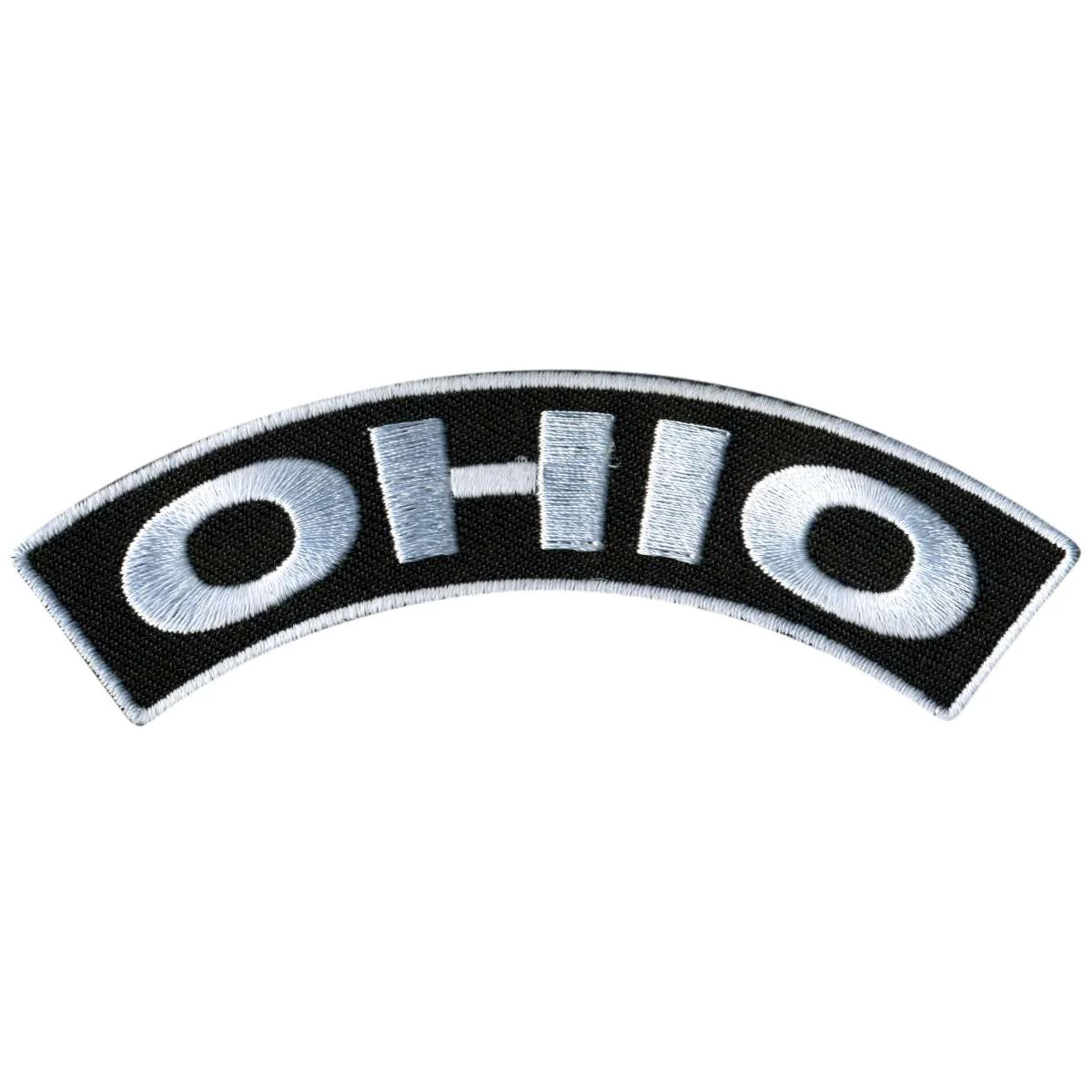 Hot Leathers Ohio 4” X 1” Top Rocker Patch PPM4070 1 Hot Leathers Ohio 4” X 1” Top Rocker Patch PPM4070