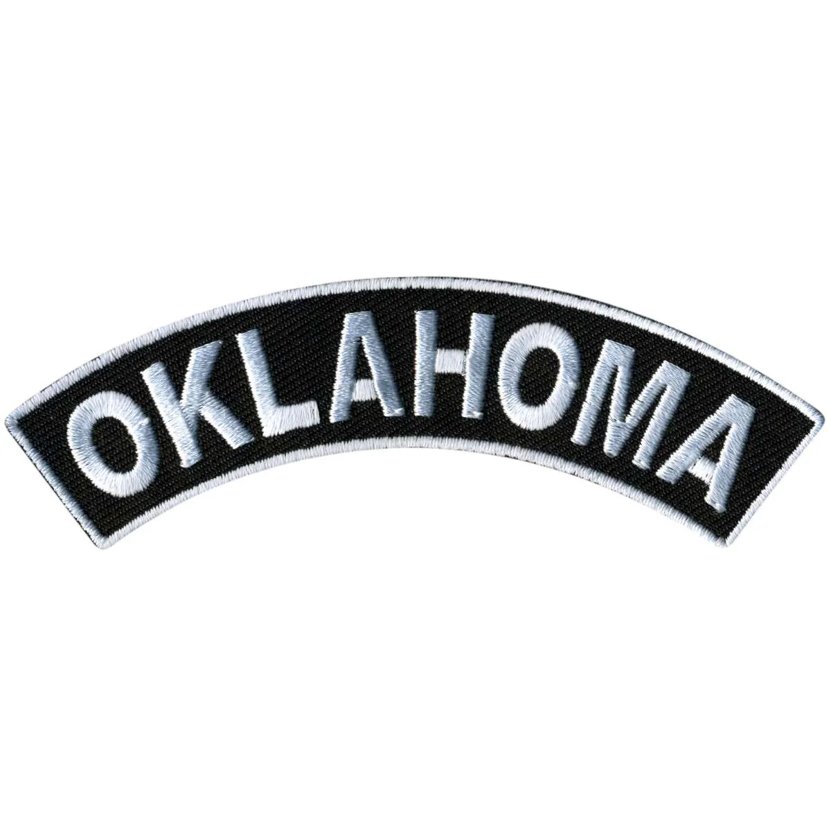 Hot Leathers Oklahoma 4” X 1” Top Rocker Patch PPM4072 1 Hot Leathers Oklahoma 4” X 1” Top Rocker Patch PPM4072