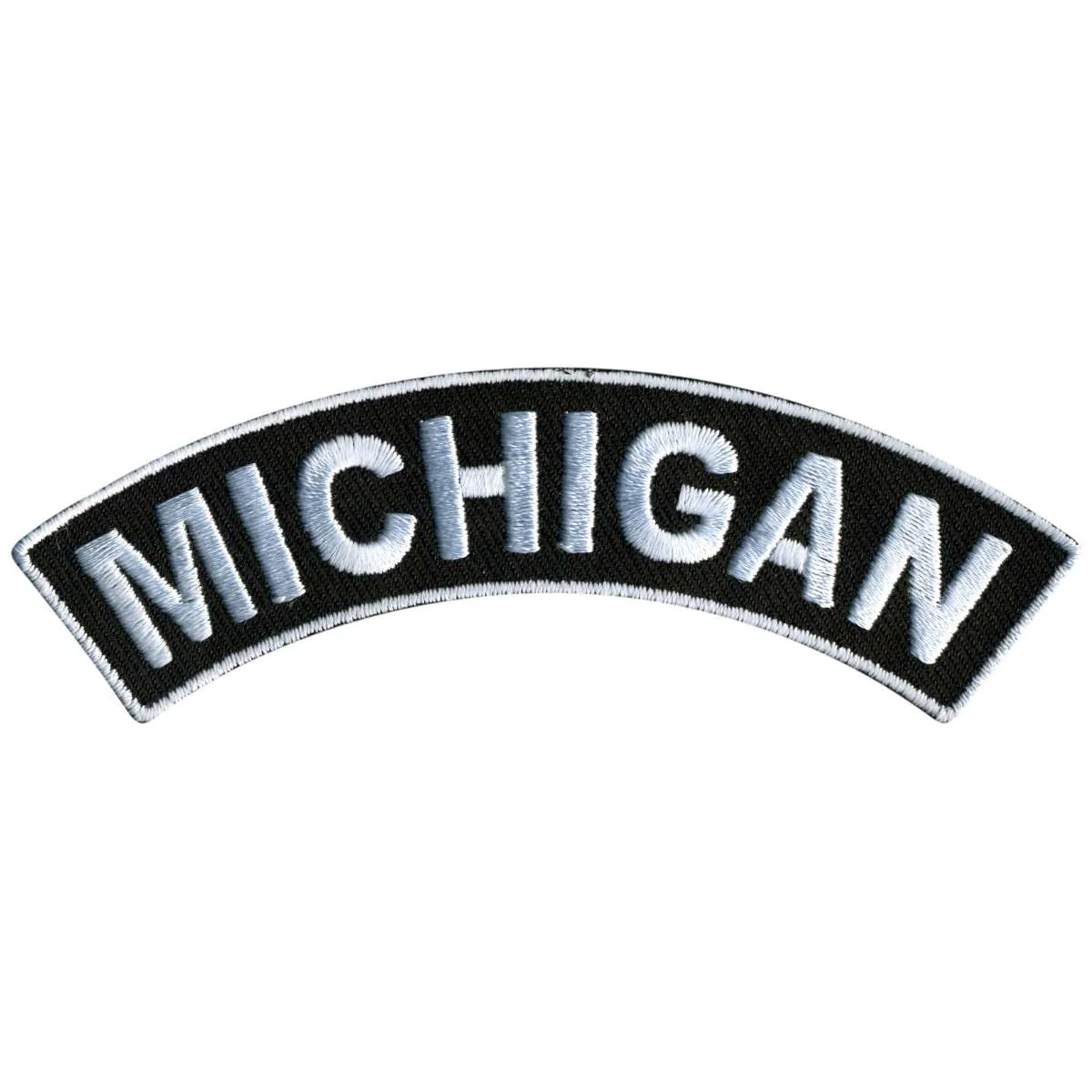Hot Leathers Michigan 4” X 1” Top Rocker Patch PPM4044 1 Hot Leathers Michigan 4” X 1” Top Rocker Patch PPM4044