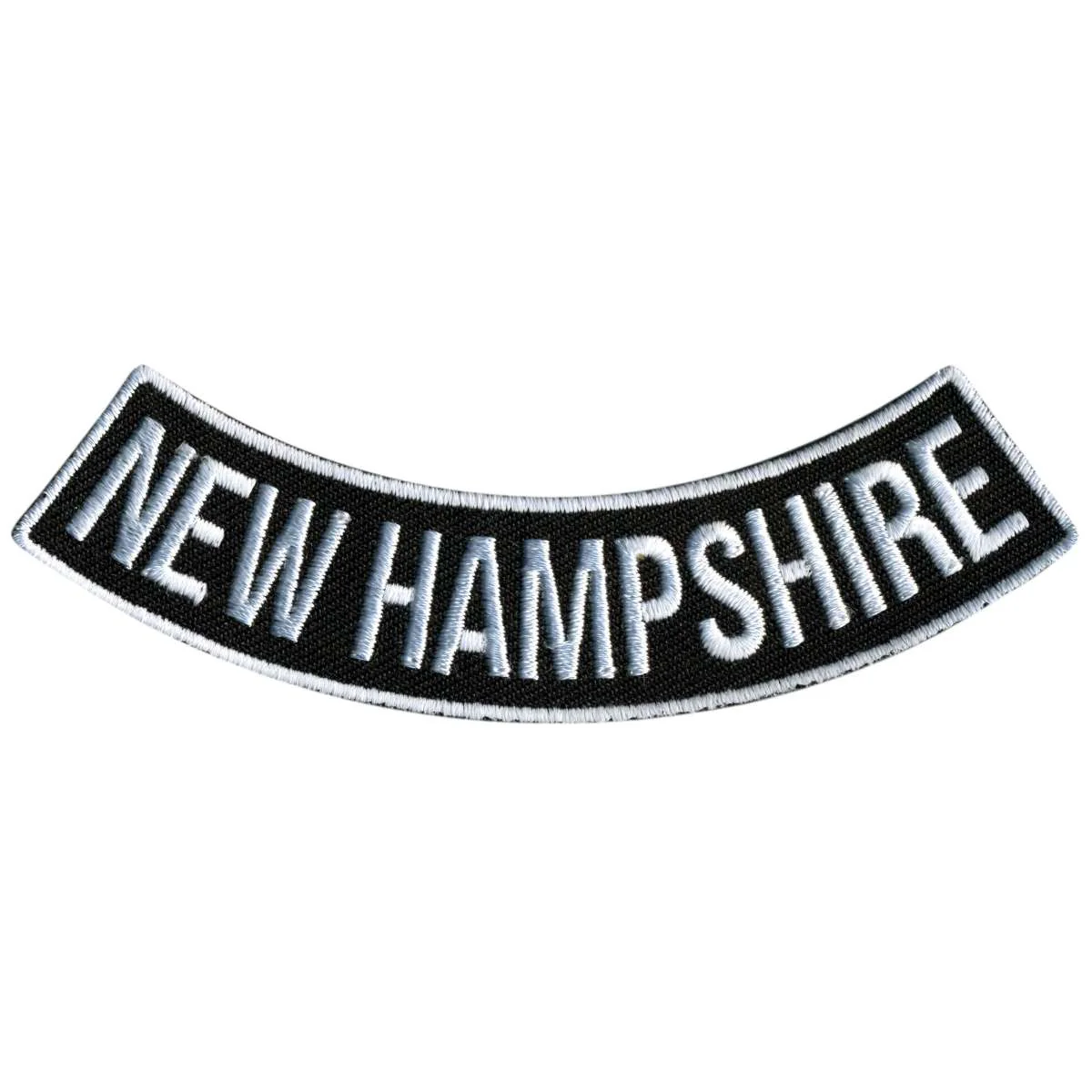 Hot Leathers New Hampshire 4” X 1” Bottom Rocker Patch PPM5058 1 Hot Leathers New Hampshire 4” X 1” Bottom Rocker Patch PPM5058