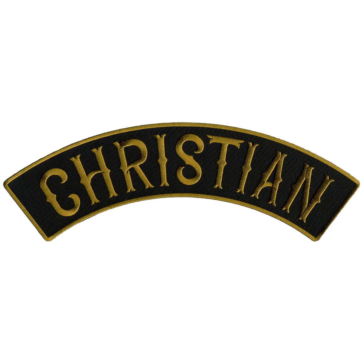 Hot Leathers Christian 12” X 3” Top Rocker Patch PPM4123 1 Hot Leathers Christian 12” X 3” Top Rocker Patch PPM4123