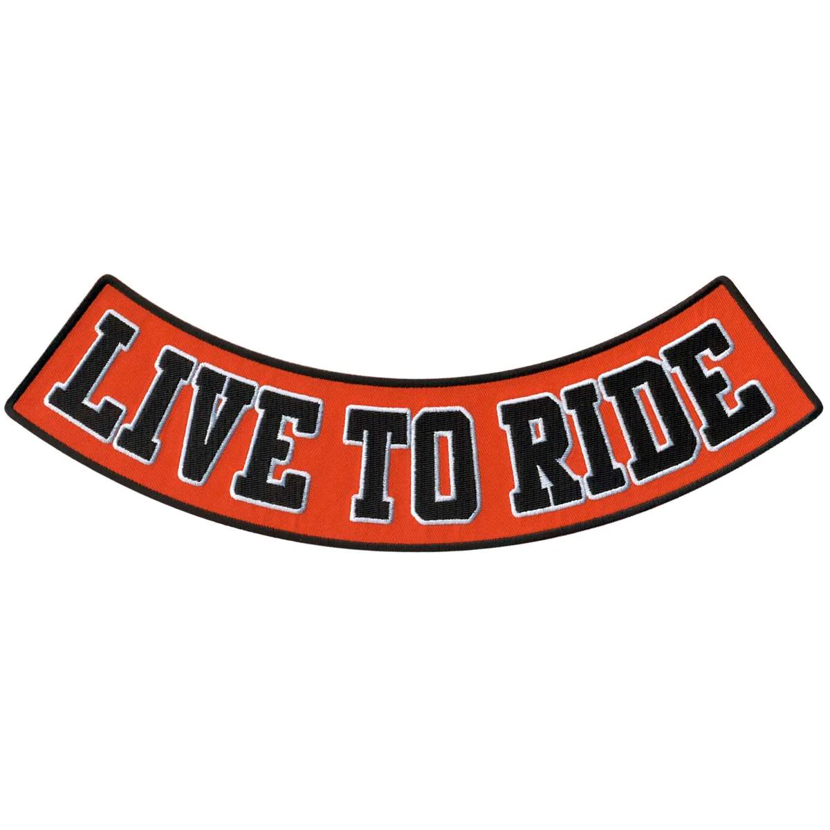 Hot Leathers Live To Ride 12” X 3” Bottom Rocker Patch PPM5141 1 Hot Leathers Live To Ride 12” X 3” Bottom Rocker Patch PPM5141