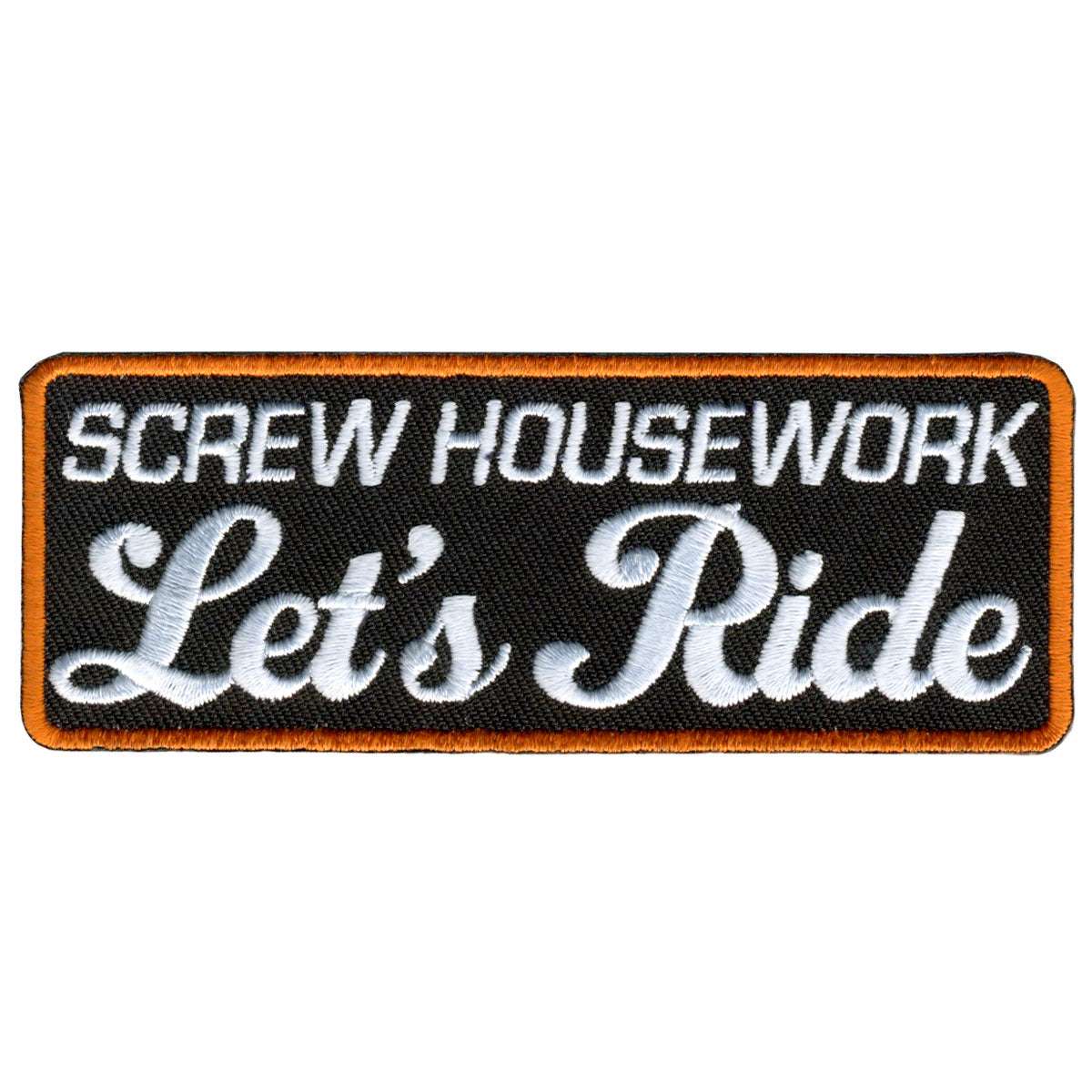 Hot Leathers Lets Ride Embroidered 4" x 2" Patch PPL9339 1 Hot Leathers Lets Ride Embroidered 4" x 2" Patch PPL9339