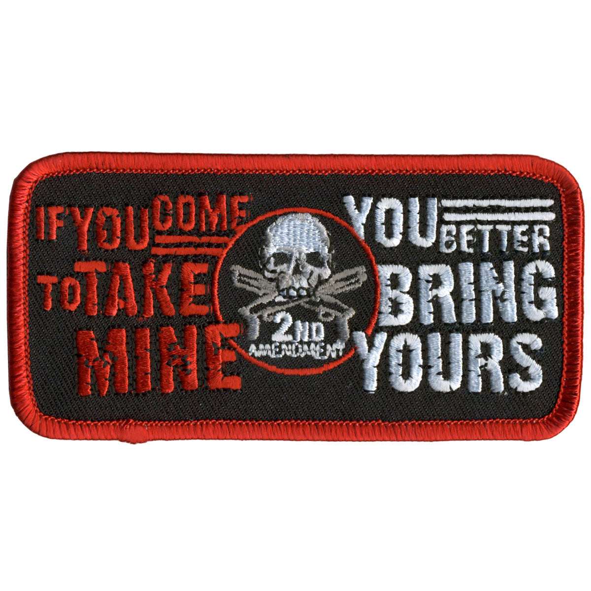 Hot Leathers Take Mine 4" x 2" Patch PPL9362 1 Hot Leathers Take Mine 4" x 2" Patch PPL9362