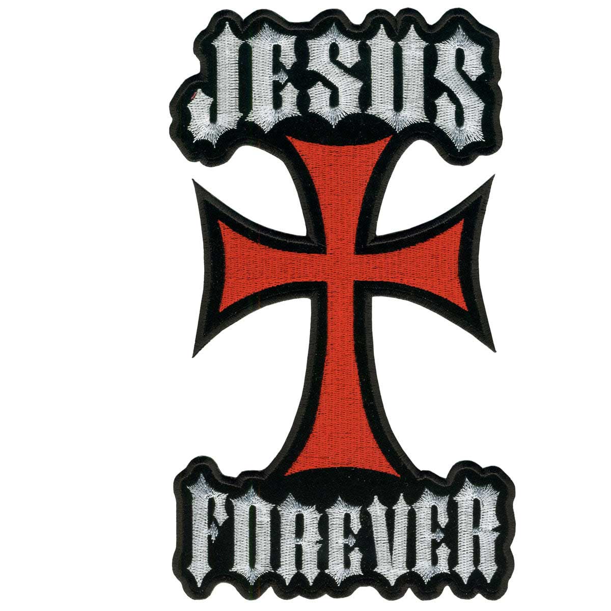Hot Leathers Jesus Forever 6" x 11" Patch PPA1706 1 Hot Leathers Jesus Forever 6" x 11" Patch PPA1706