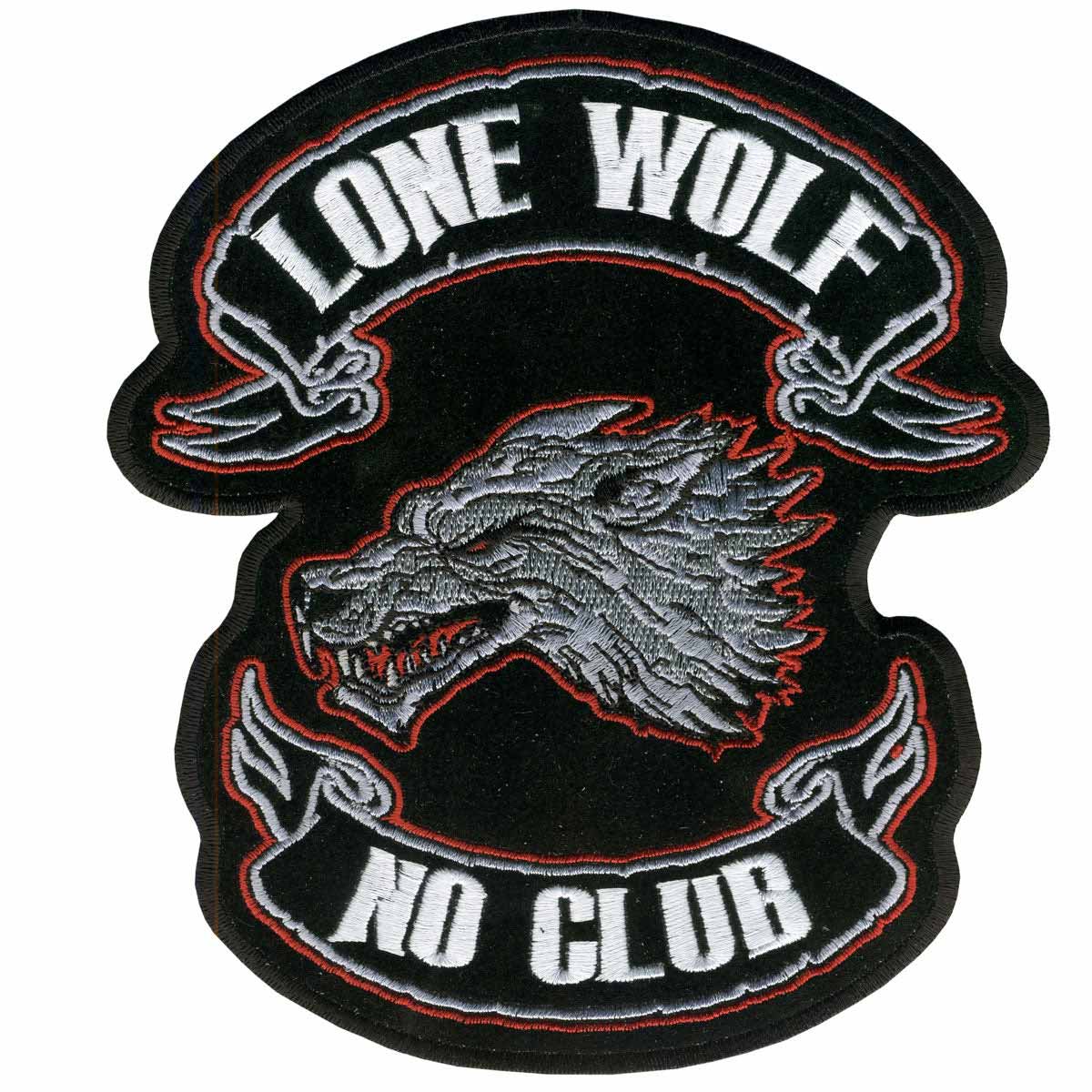 Hot Leathers Lone Wolf Patch 4" X 4" PPA2222 1 Hot Leathers Lone Wolf Patch 4" X 4" PPA2222