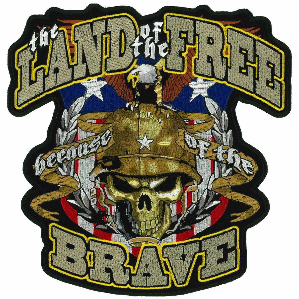 Hot Leathers PPA5577 10" The Brave Patch PPA5577 1 Hot Leathers PPA5577 10" The Brave Patch PPA5577