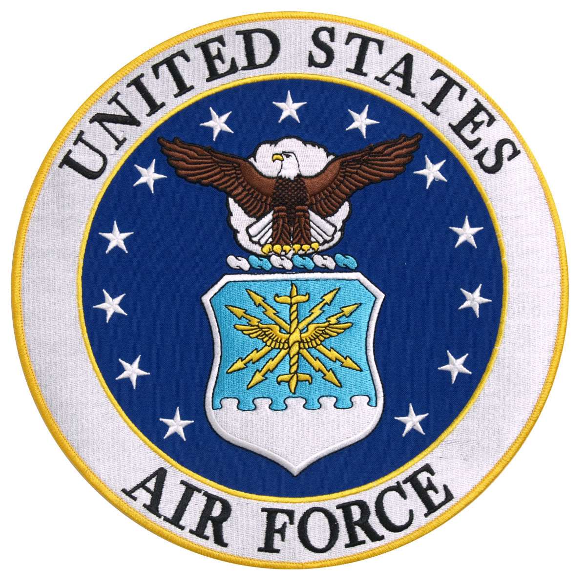 Hot Leathers US Air Force Logo Military es 10" x 10" Patch PPE1187 1 Hot Leathers US Air Force Logo Military es 10" x 10" Patch PPE1187