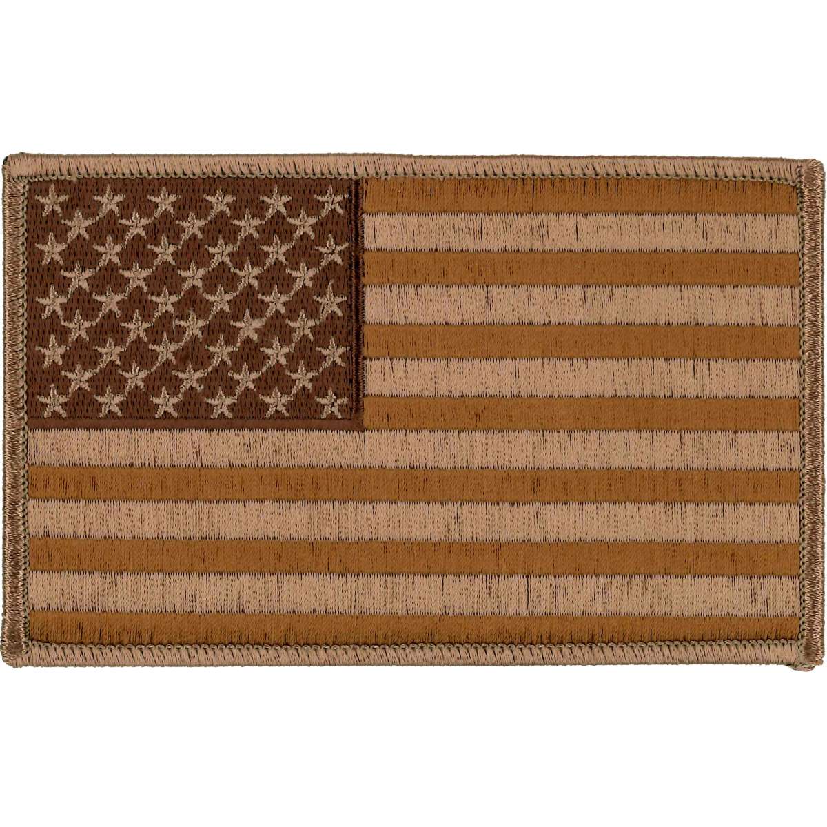 Hot Leathers PPA7032 Brown American Flag 5" Patch 1 Hot Leathers PPA7032 Brown American Flag 5" Patch