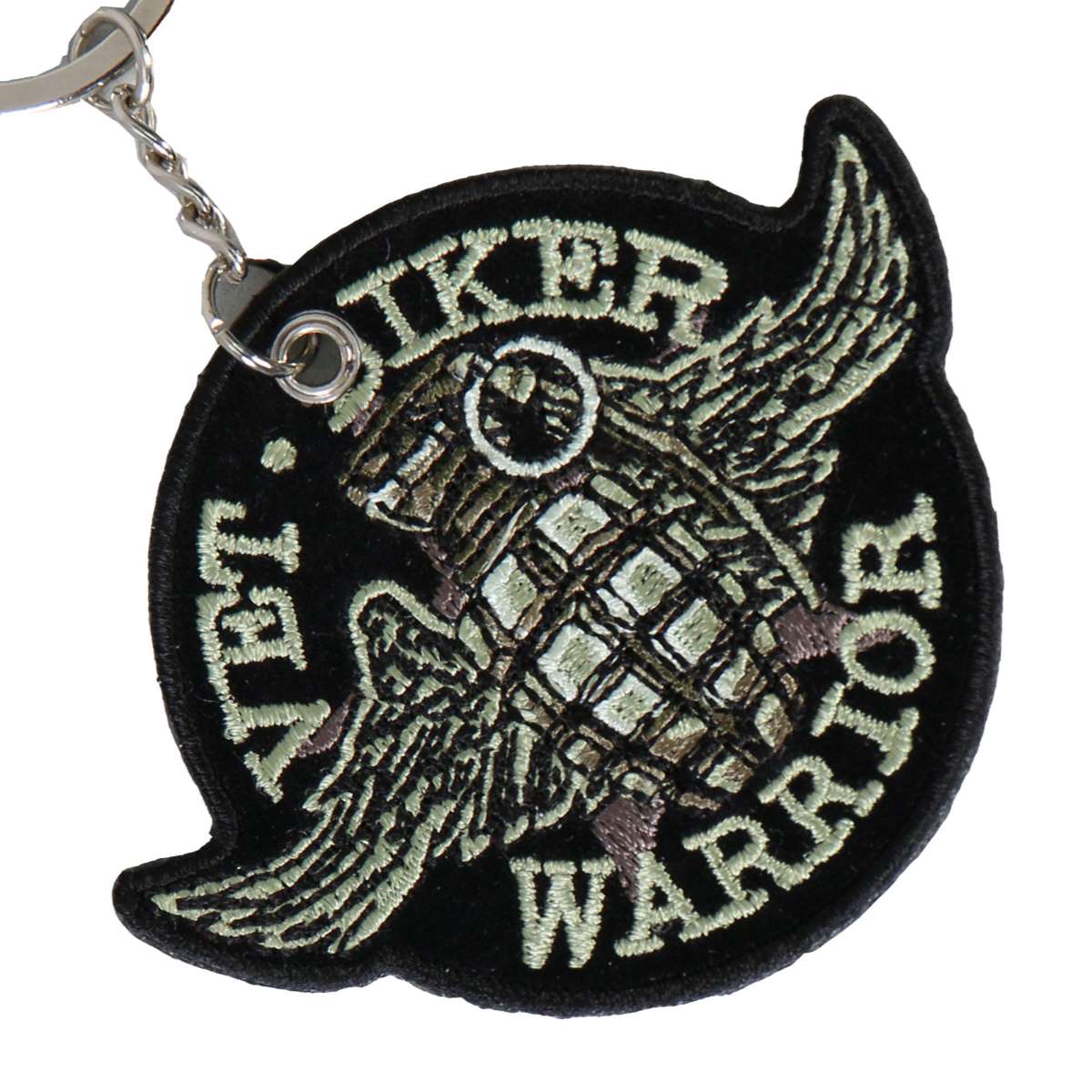 Hot Leathers Grenade Embroidered Key Chain KCH1016 2 Hot Leathers Grenade Embroidered Key Chain KCH1016
