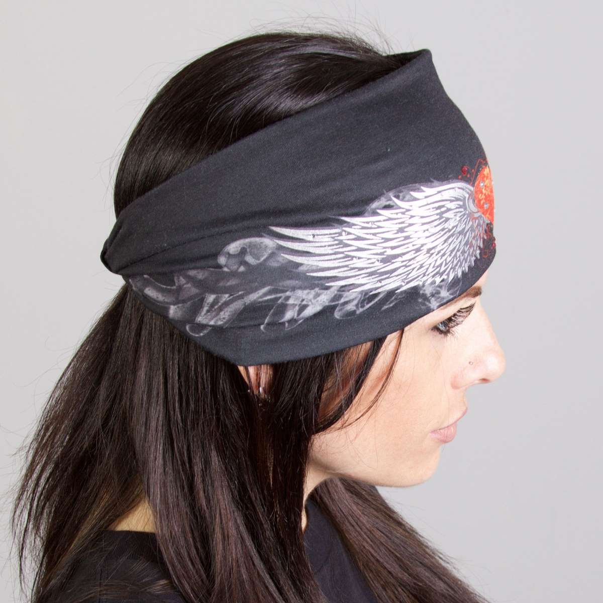 Hot Leathers Tribal Heart Wings EZ Band RWD1002 4 Hot Leathers Tribal Heart Wings EZ Band RWD1002