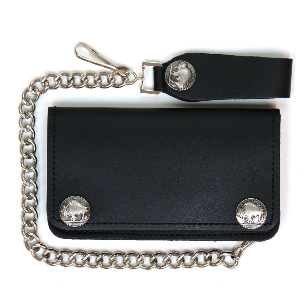 Hot Leathers Buffalo Nickel Snap Bi-Fold Wallet WLA2001 1 Hot Leathers Buffalo Nickel Snap Bi-Fold Wallet WLA2001