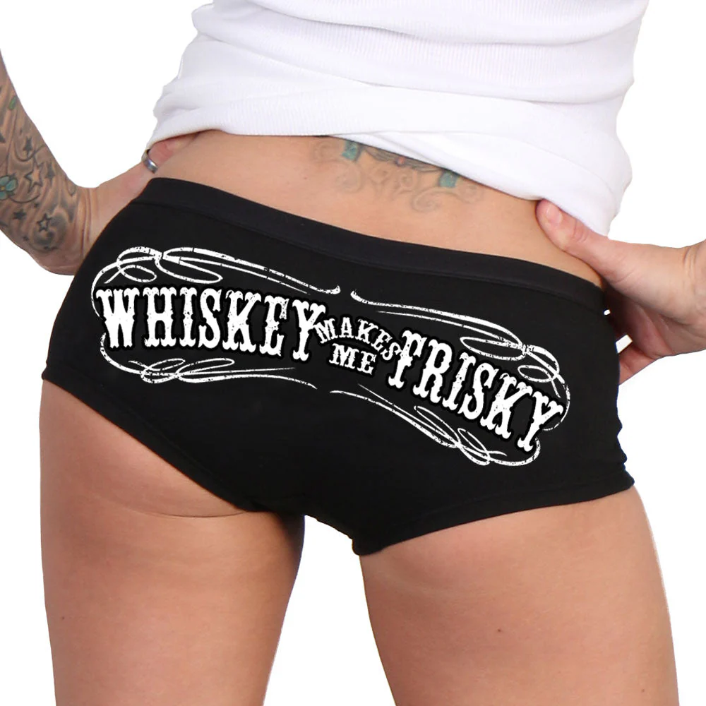 Hot Leathers Whiskey Makes Me Frisky Boy Shorts PTB7554 2 Hot Leathers Whiskey Makes Me Frisky Boy Shorts PTB7554